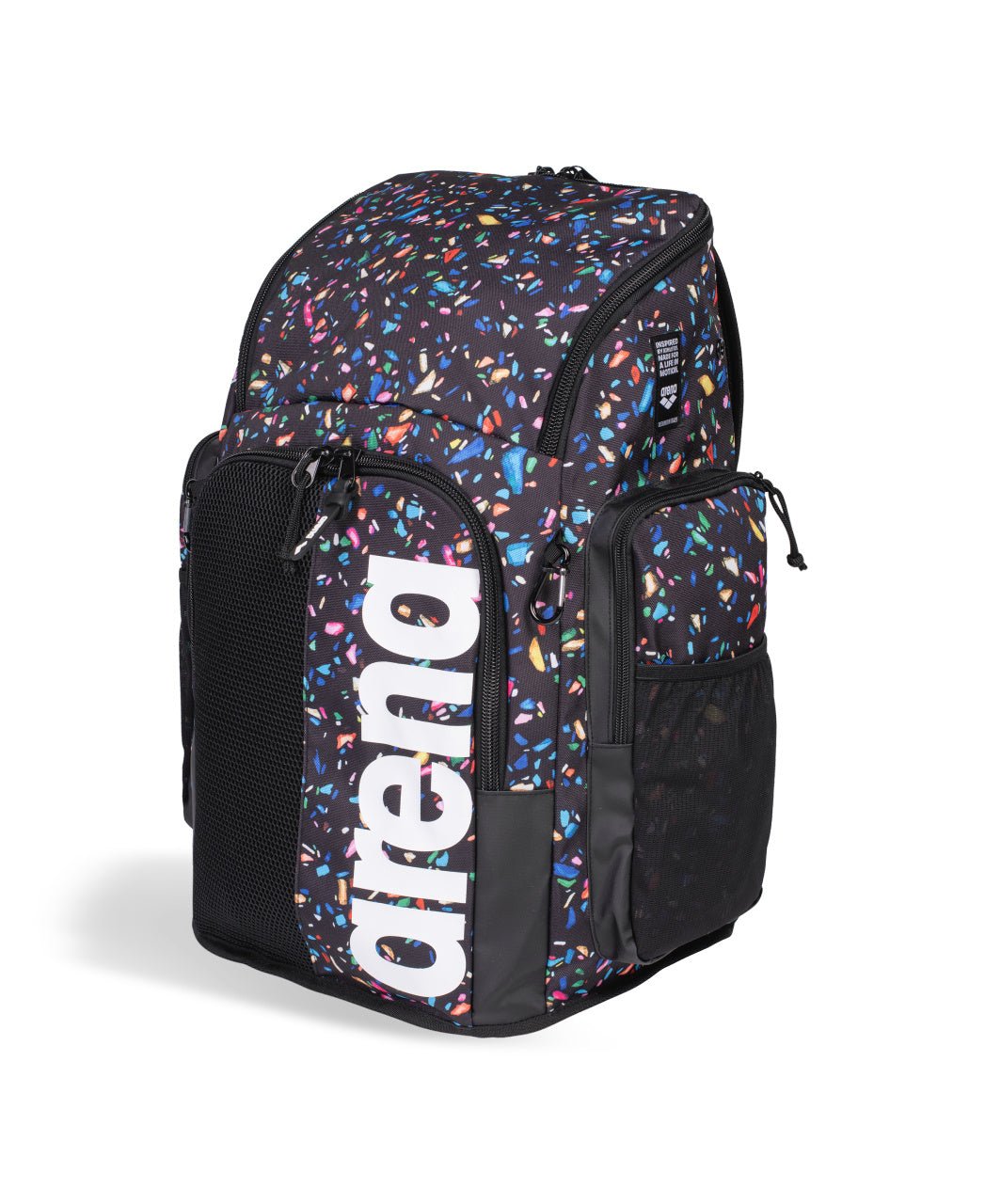 ARENA SPIKY III BACKPACK 45 ALLOVER CONFETTI BLACK - Black