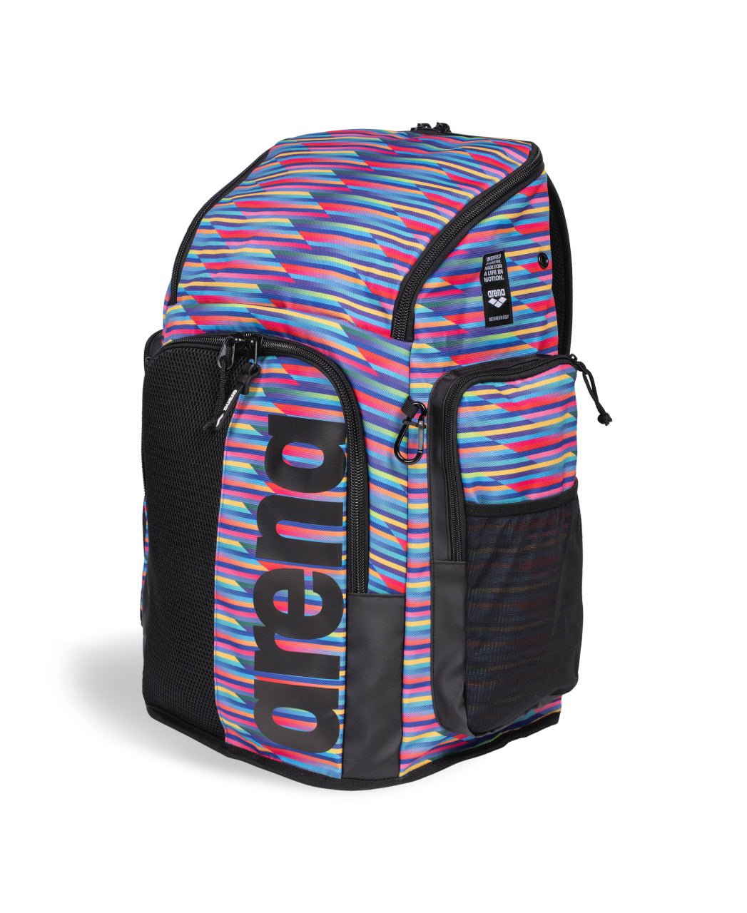 ARENA SPIKY III BACKPACK 45 ALLOVER RACING STRIPES - Multicolour