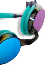 ARENA TRACKS MIRROR GOGGLES TURQUOISE LENSES
