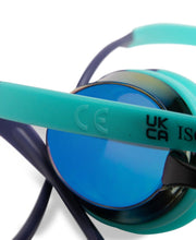 ARENA TRACKS MIRROR GOGGLES TURQUOISE LENSES
