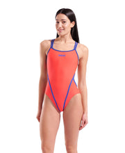 ARENA WOMENS HYPERFLOW SOLID DOUBLE CROSS BACK SWIMSUIT