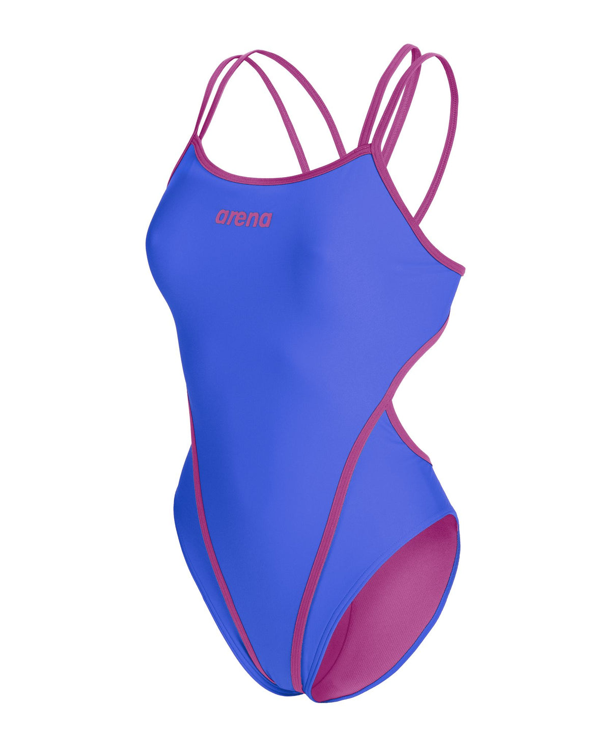 ARENA WOMENS HYPERFLOW SOLID DOUBLE CROSS BACK SWIMSUIT