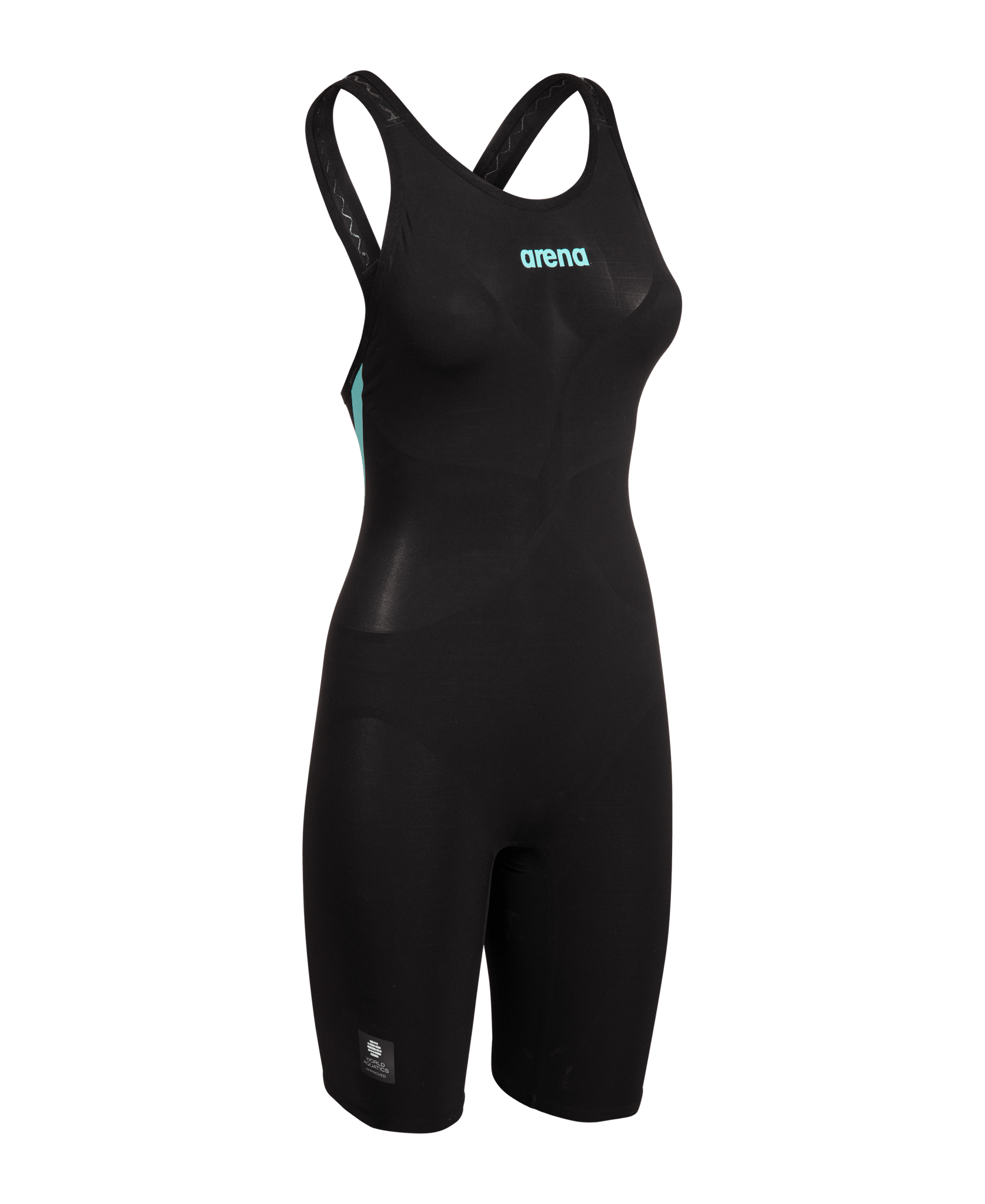 ARENA WOMENS POWERSKIN AIR 3 OPEN BACK KNEESUIT - Black