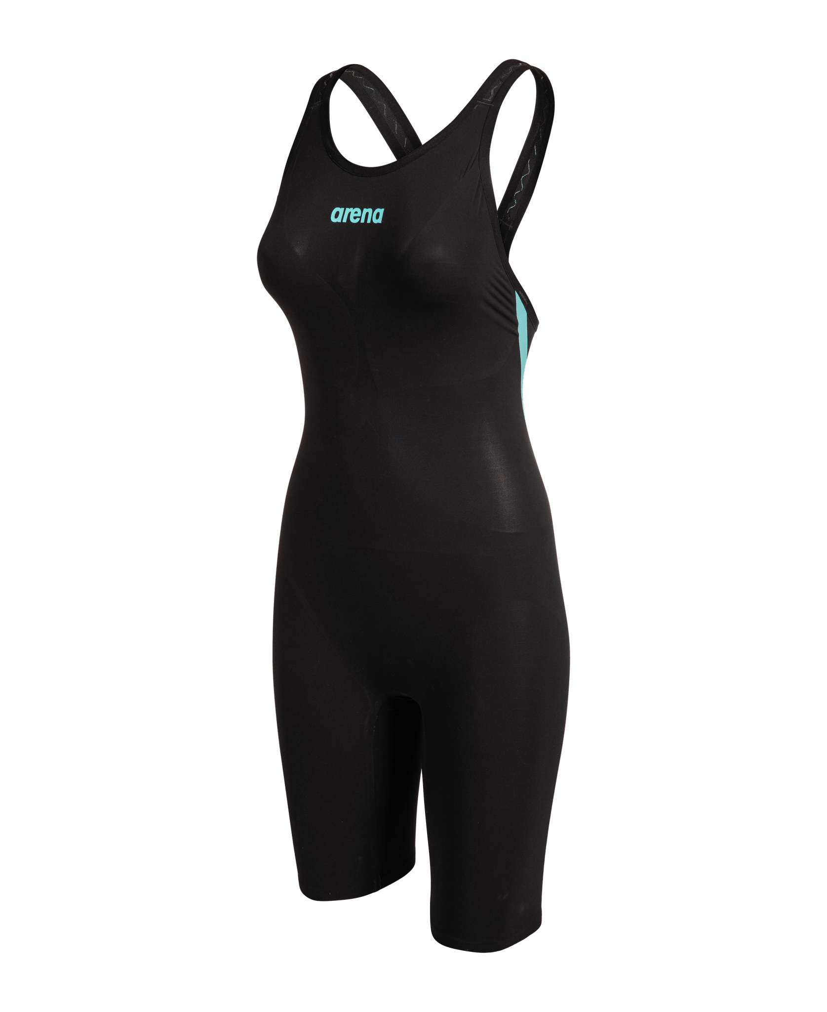 ARENA WOMENS POWERSKIN AIR 3 OPEN BACK KNEESUIT - Black