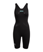 ARENA WOMENS POWERSKIN AIR 3 OPEN BACK KNEESUIT - Black