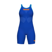 ARENA WOMENS POWERSKIN CARBON AIR² NEON BLAZE OPEN BACK KNEESUIT - Blue