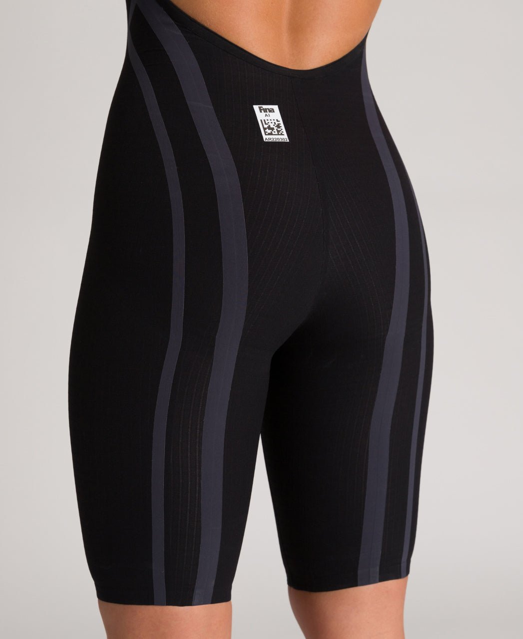 ARENA WOMENS POWERSKIN CARBON CORE FX OPEN BACK KNEESUIT - Black