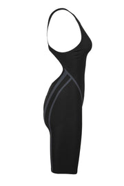 ARENA WOMENS POWERSKIN CARBON CORE FX OPEN BACK KNEESUIT - Black
