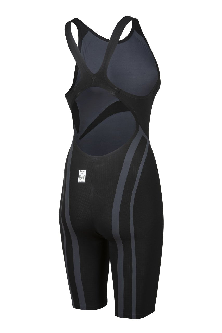 ARENA WOMENS POWERSKIN CARBON CORE FX OPEN BACK KNEESUIT - Black