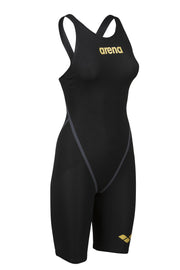 ARENA WOMENS POWERSKIN CARBON CORE FX OPEN BACK KNEESUIT - Black