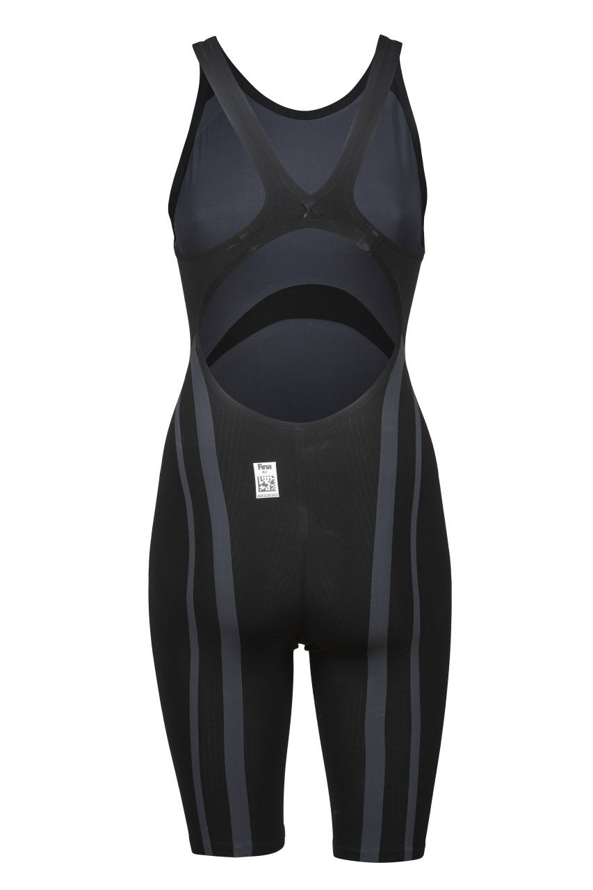 ARENA WOMENS POWERSKIN CARBON CORE FX OPEN BACK KNEESUIT - Black