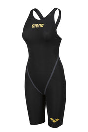 ARENA WOMENS POWERSKIN CARBON CORE FX OPEN BACK KNEESUIT - Black