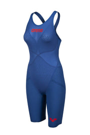 ARENA WOMENS POWERSKIN CARBON GLIDE OPEN BACK KNEESUIT