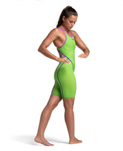 ARENA WOMENS POWERSKIN EMERALD BOA PRIMO OPEN BACK KNEESUIT - Green