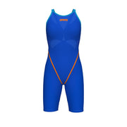 ARENA WOMENS POWERSKIN PRIMO NEON BLAZE OPEN BACK KNEESUIT