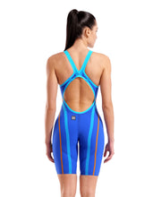 ARENA WOMENS POWERSKIN PRIMO NEON BLAZE OPEN BACK KNEESUIT