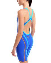 ARENA WOMENS POWERSKIN PRIMO NEON BLAZE OPEN BACK KNEESUIT