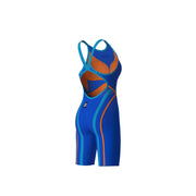 ARENA WOMENS POWERSKIN PRIMO NEON BLAZE OPEN BACK KNEESUIT
