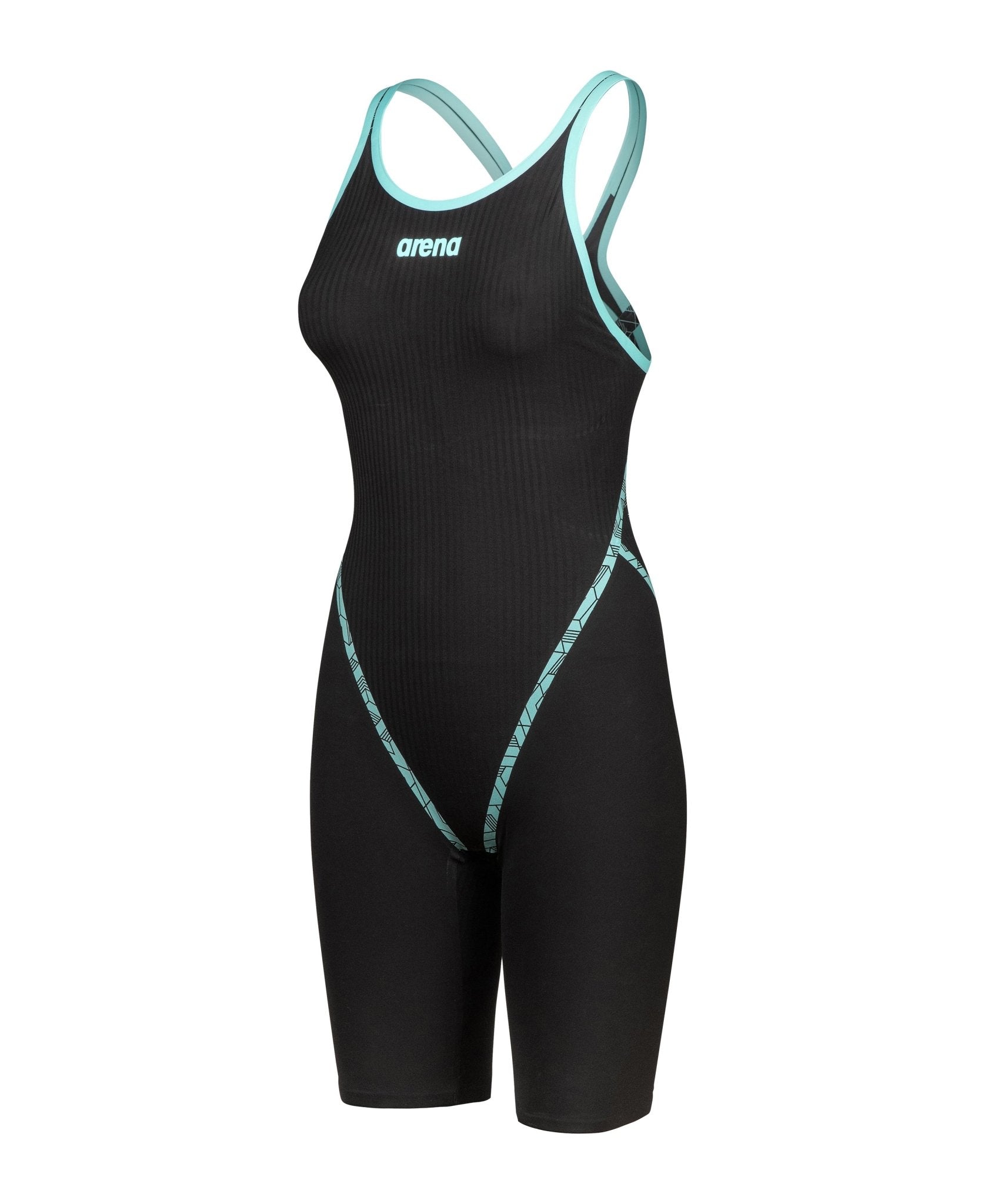 ARENA WOMENS POWERSKIN PRIMO OPEN BACK KNEESUIT - Black