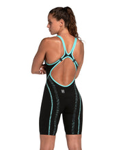 ARENA WOMENS POWERSKIN PRIMO OPEN BACK KNEESUIT - Black