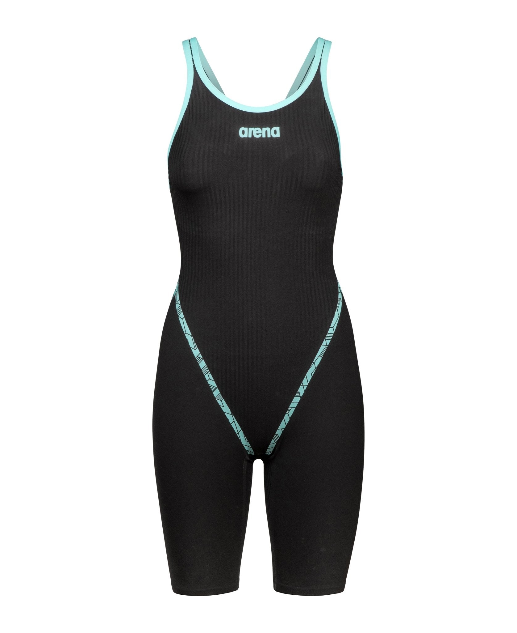 ARENA WOMENS POWERSKIN PRIMO OPEN BACK KNEESUIT - Black