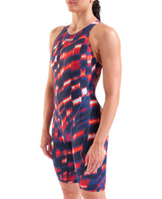 ARENA WOMENS POWERSKIN ST NEXT AQUA GLEAM OPEN BACK KNEESUIT