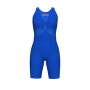 ARENA WOMENS POWERSKIN VELOCE NEON BLAZE OPEN BACK KNEESUIT
