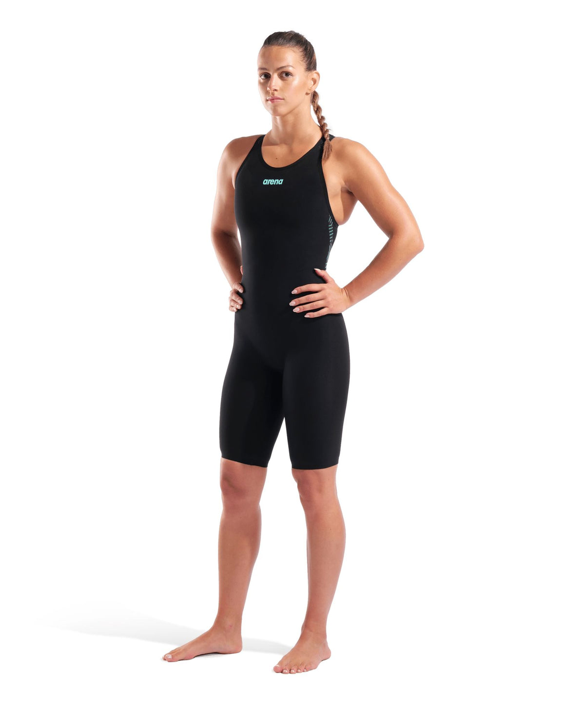ARENA WOMENS POWERSKIN VELOCE OPEN BACK KNEESUIT