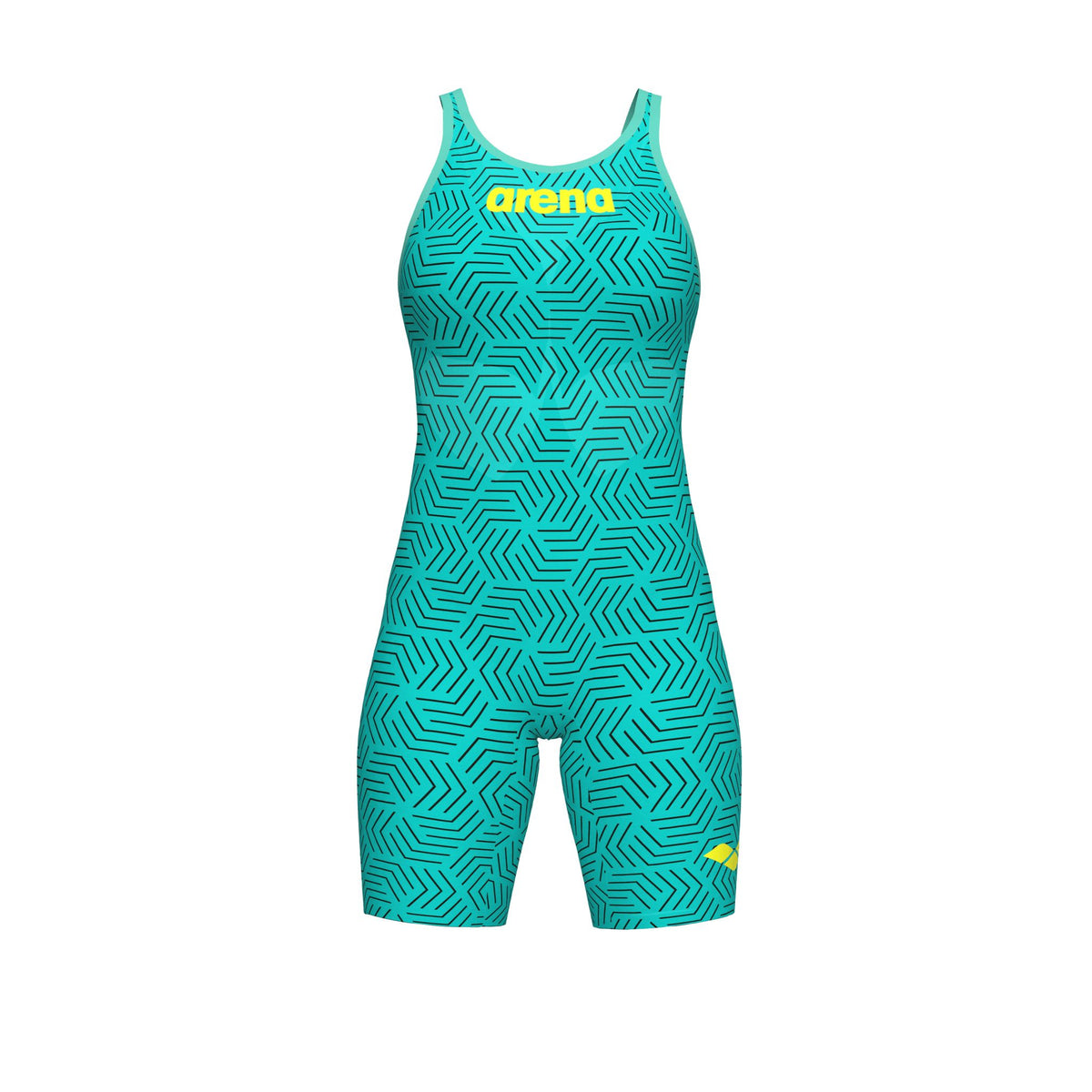 ARENA WOMENS POWERSKIN WATER MAZE CARBON AIR² OPEN BACK KNEESUIT