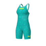 ARENA WOMENS POWERSKIN WATER MAZE CARBON AIR² OPEN BACK KNEESUIT