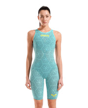 ARENA WOMENS POWERSKIN WATER MAZE CARBON AIR² OPEN BACK KNEESUIT