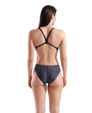 ARENA WOMENS SNAKESKIN SWIMSUIT CHALLENGE BACK - Black