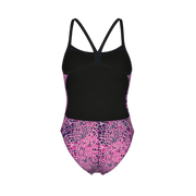 ARENA WOMENS SNAKESKIN SWIMSUIT CHALLENGE BACK - Pink