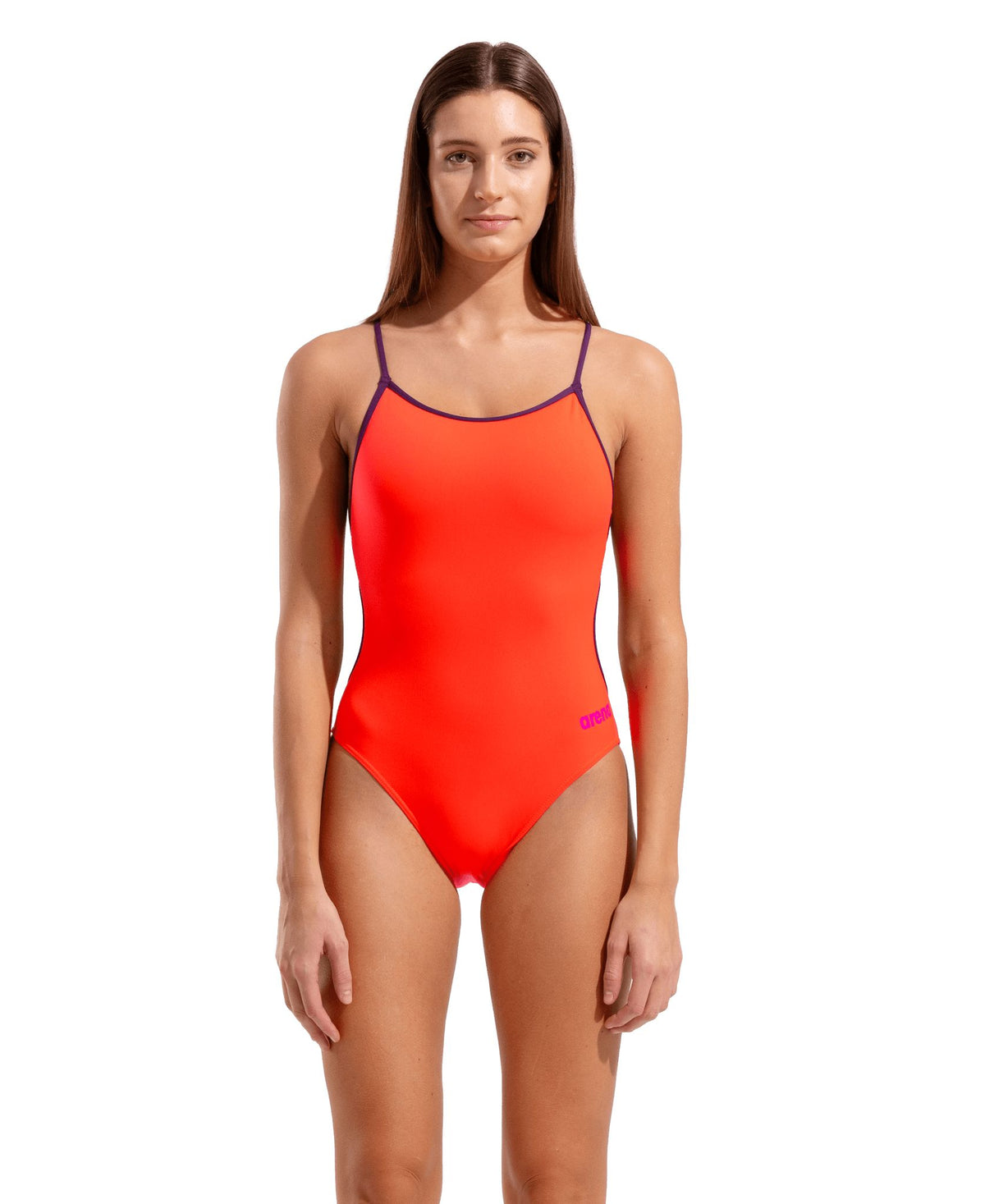 ARENA WOMENS SWIMSUIT LACE BACK SOLID