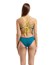 ARENA WOMENS SWIMSUIT TIE BACK SOLID - Green