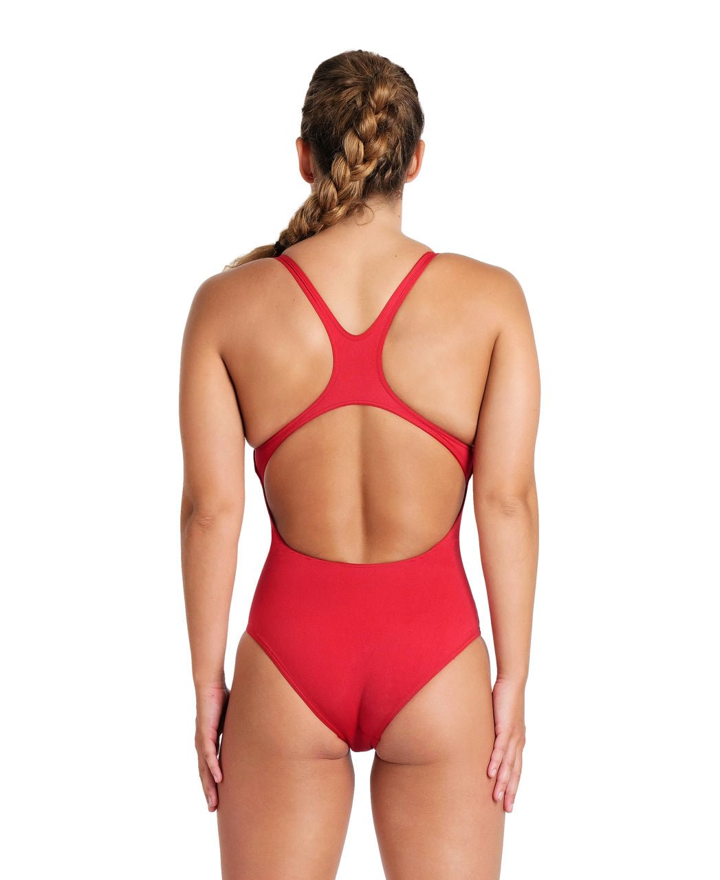 ARENA WOMENS TEAM SWIMSUIT SWIM PRO SOLID - Red
