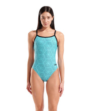 ARENA WOMENS WATER MAZE ALLOVER SWIMSUIT CHALLENGE BACK