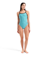 ARENA WOMENS WATER MAZE ALLOVER SWIMSUIT CHALLENGE BACK