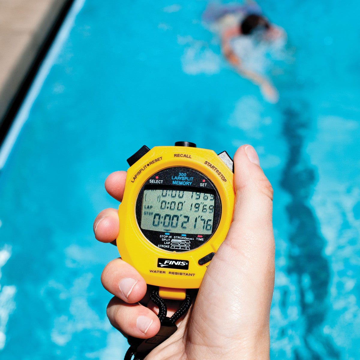 FINIS 3x300M STOPWATCH - Yellow