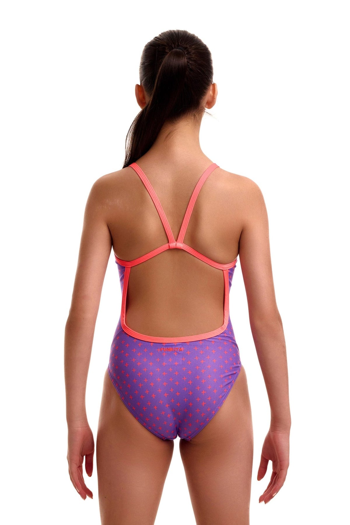 FUNKITA GIRLS ADD ME BABE SINGLE STRAP ONE PIECE - Purple