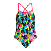 FUNKITA GIRLS BLOTCHY BABE STRAPPED IN ONE PIECE - Multicolour