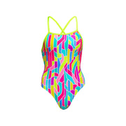 FUNKITA GIRLS CANDY CRACKS TIE ME TIGHT ONE PIECE - Multicolour