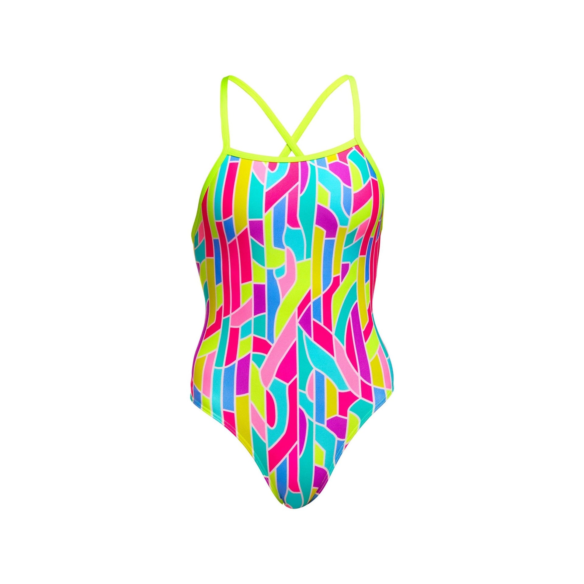FUNKITA GIRLS CANDY CRACKS TIE ME TIGHT ONE PIECE - Multicolour