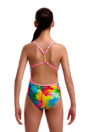FUNKITA GIRLS FALLING COLOURS TWISTED ONE PIECE - Multicolour
