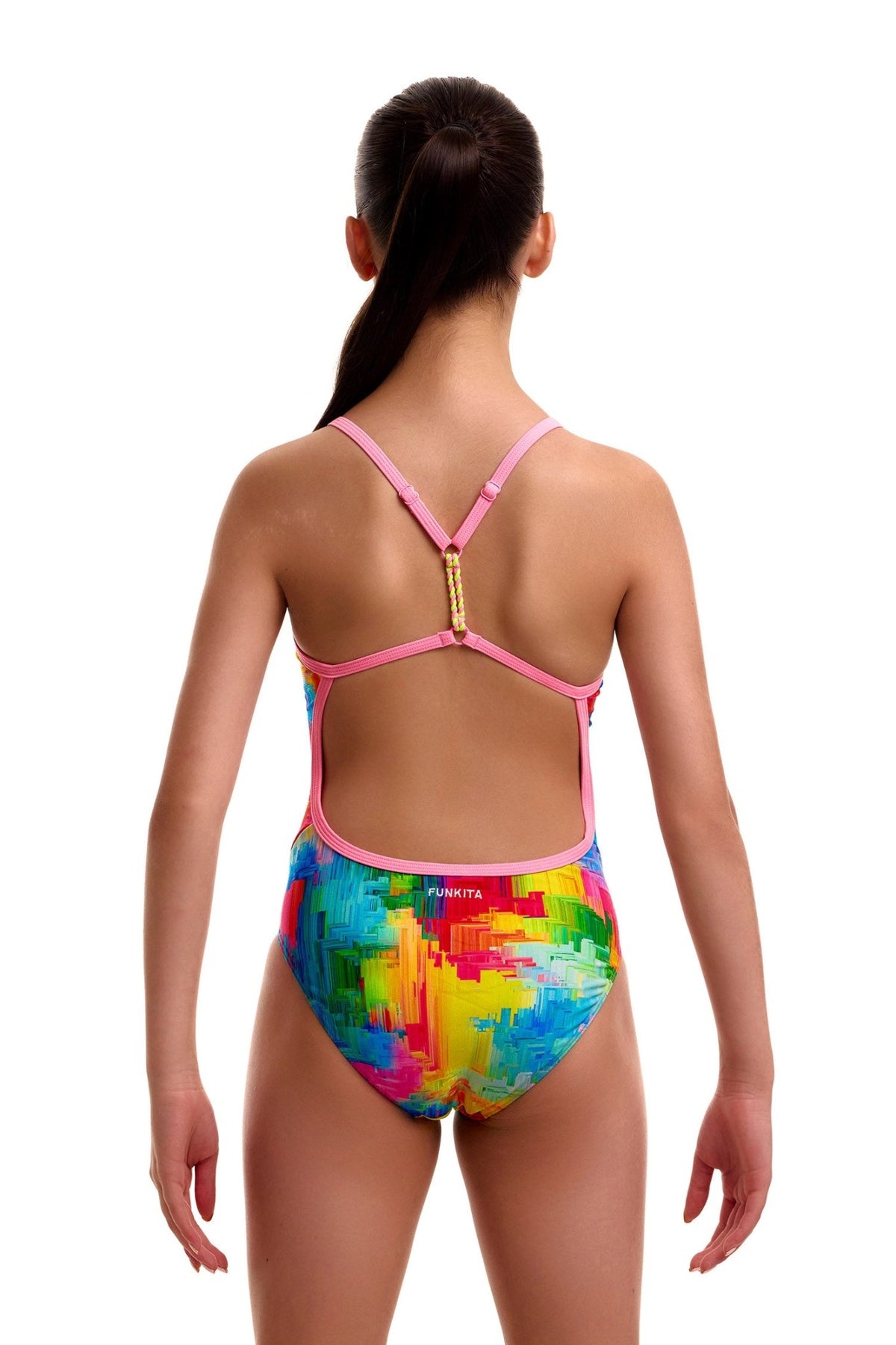 FUNKITA GIRLS FALLING COLOURS TWISTED ONE PIECE - Multicolour