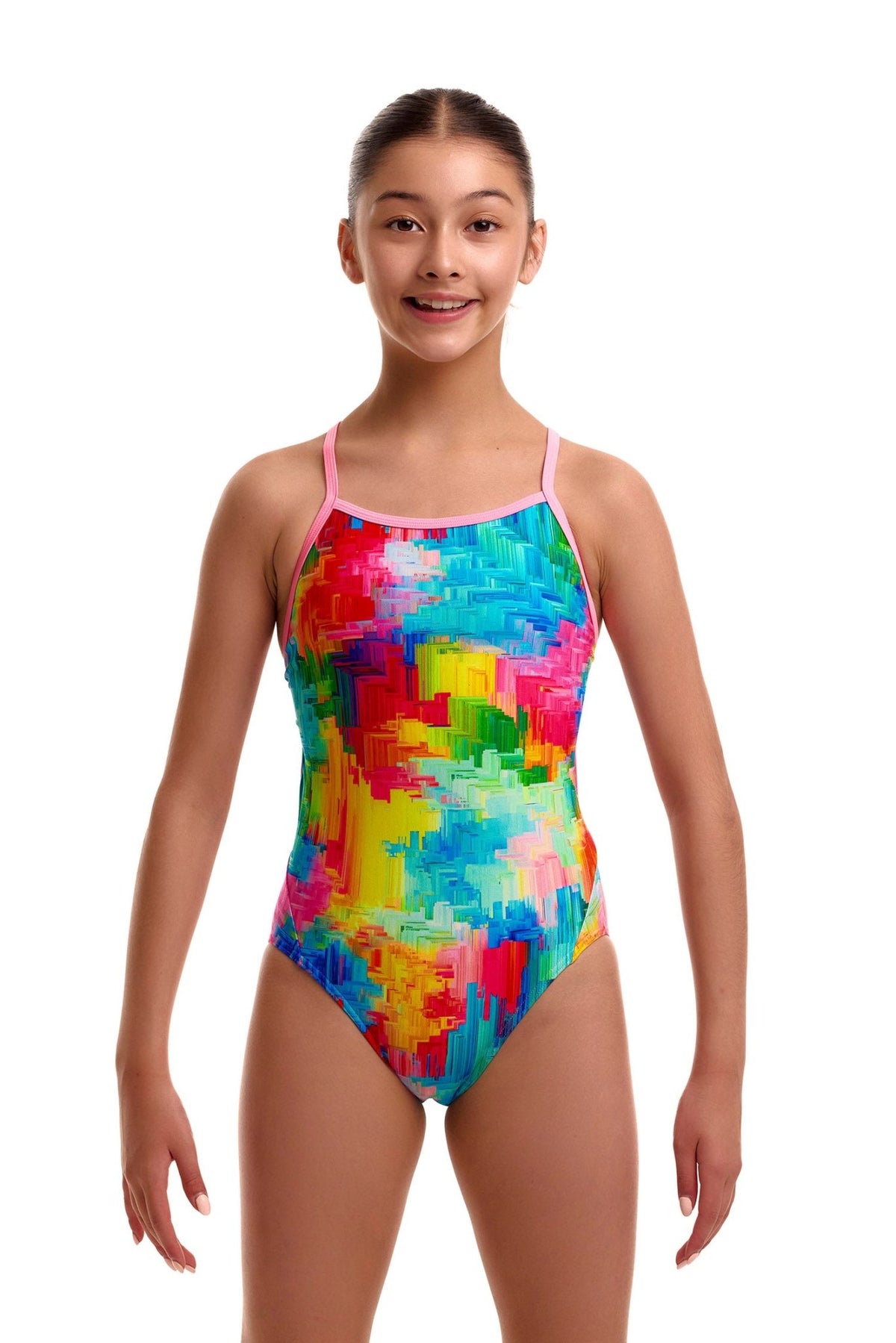 FUNKITA GIRLS FALLING COLOURS TWISTED ONE PIECE - Multicolour