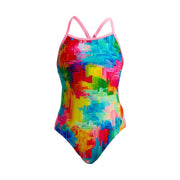 FUNKITA GIRLS FALLING COLOURS TWISTED ONE PIECE - Multicolour