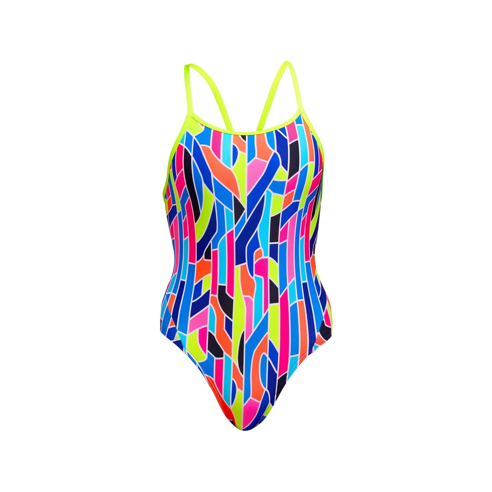 FUNKITA GIRLS FAULT LINES DIAMOND BACK ONE PIECE - Multicolour