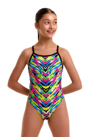 FUNKITA GIRLS HAPPY HIDE SINGLE STRAP ONE PIECE