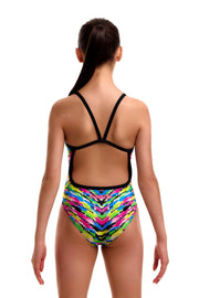 FUNKITA GIRLS HAPPY HIDE SINGLE STRAP ONE PIECE - Multicolour